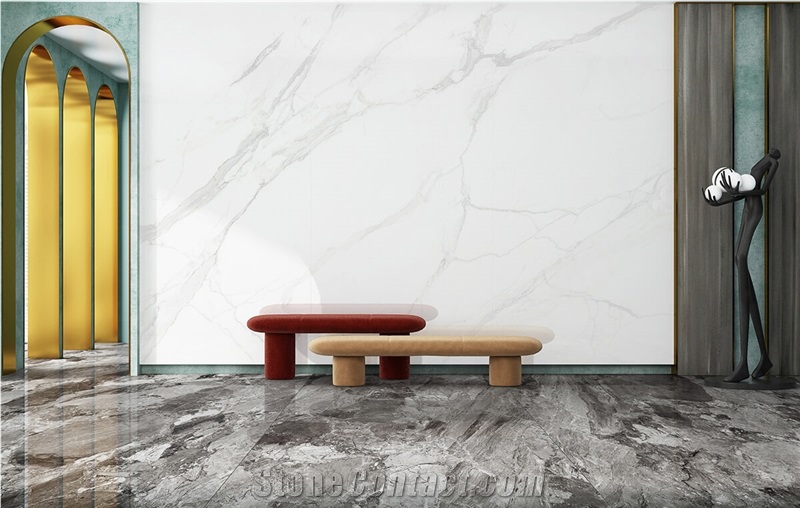 Ibiza White Sintered Stone Slab
