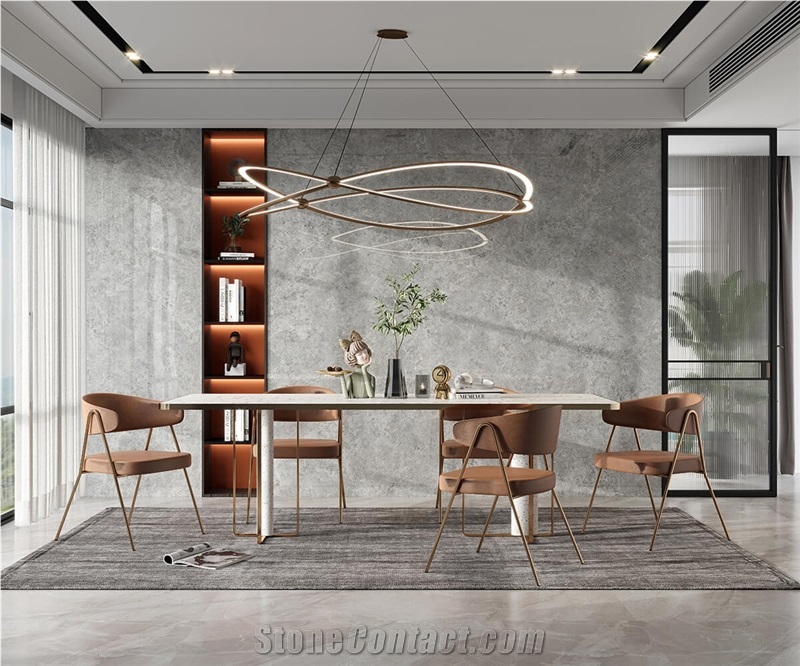 Romantic Grey Sintered Stone Slab