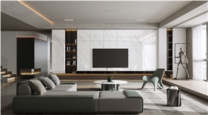 Silky White Sintered Stone Slab