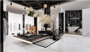 Tabby Black Sintered Stone Slab