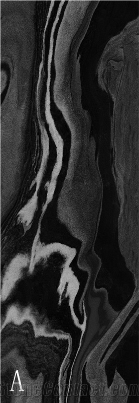 Tabby Black Sintered Stone Slab