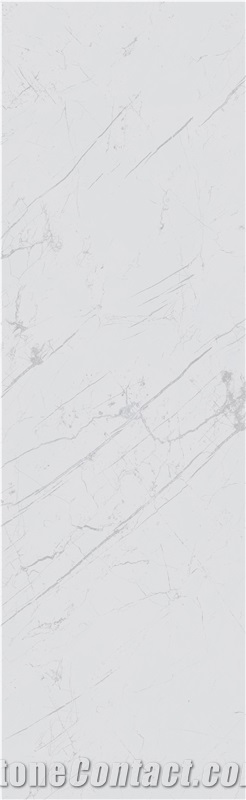 Light Grey Marble Look Sintered Stone 5-JH268022
