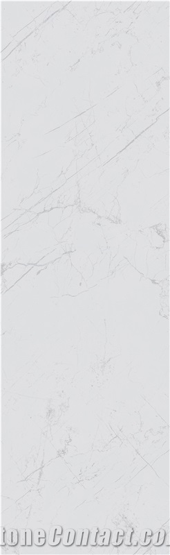 Light Grey Marble Look Sintered Stone 5-JH268022