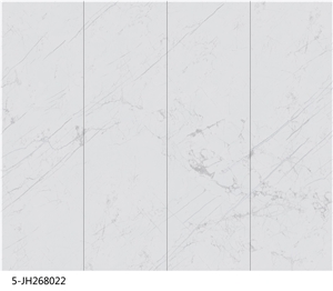 Light Grey Marble Look Sintered Stone 5-JH268022