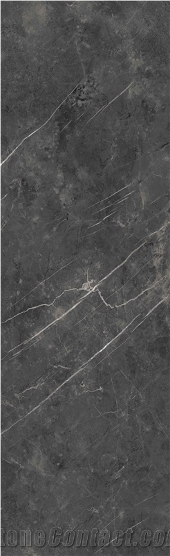 Modern Charcoal Marble Look Sintered Slab 5-JH268023