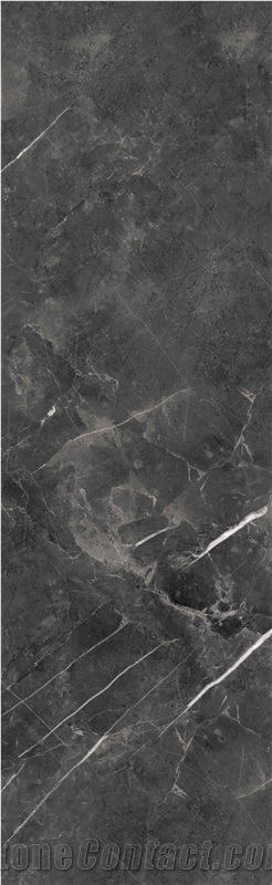 Modern Charcoal Marble Look Sintered Slab 5-JH268023