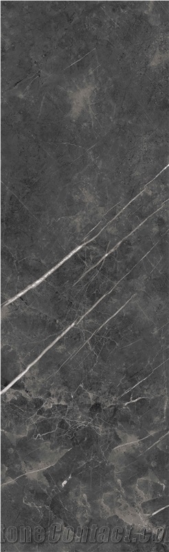 Modern Charcoal Marble Look Sintered Slab 5-JH268023