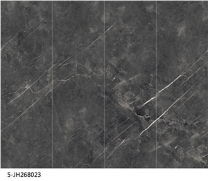 Modern Charcoal Marble Look Sintered Slab 5-JH268023