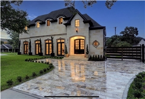 Cream Limestone Entrance Surrounding, Window Frames