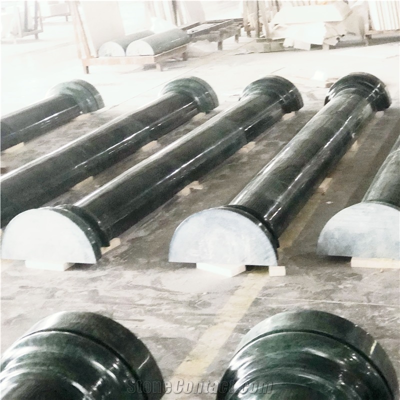 India Green Marble Column Doric Style