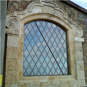 Large Window Frame In Travertine Large Window Frame In Travertine