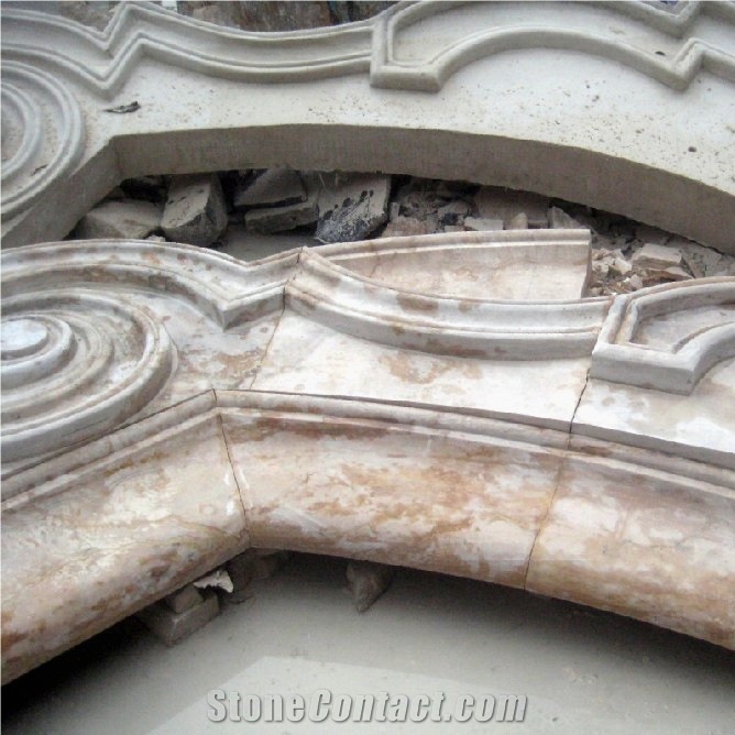 Large Window Frame In Travertine