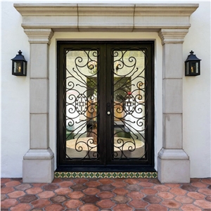 Limestone Entrance Door Surround Antique Finish