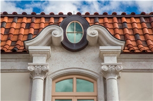 Roman Style Natural Stone Ionic Column