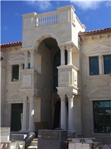 Roman Style Natural Stone Ionic Column