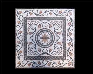 Square Waterjet Medallion Flooring Tiles
