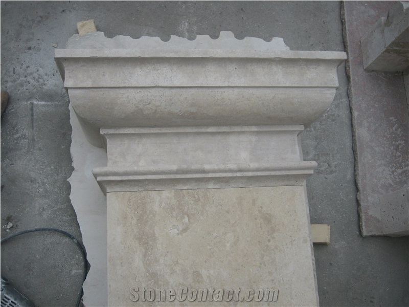 Travertine Doric Pilaster 10' High