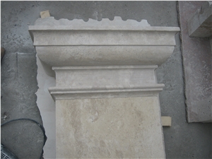 Travertine Doric Pilaster 10' High