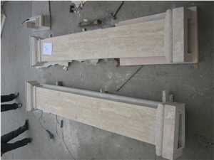 Travertine Doric Pilaster 10' High