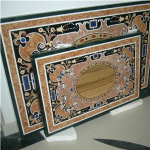 Waterjet Medallion Top Coffee Table