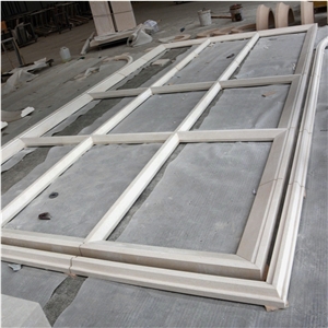 White  Liemstone Window Frame