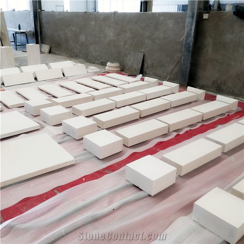 White Limestone Pilaster