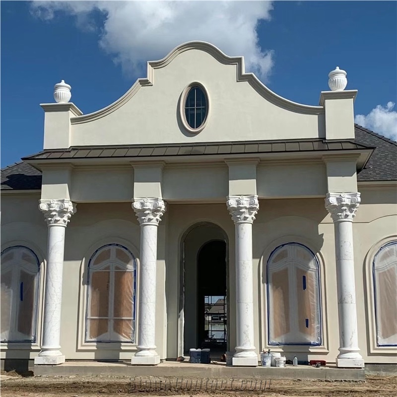 White Marble Corinthian Column
