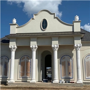 White Marble Corinthian Column White Marble Corinthian Column