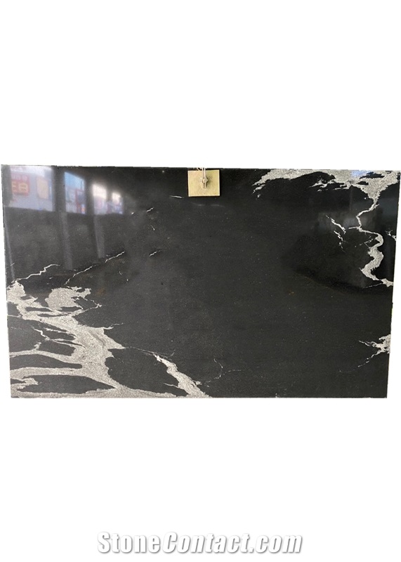 20MM Thickness China Natural BLACK FANTASY Quartzite