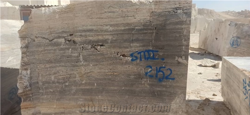 Silver Travertine Blocks