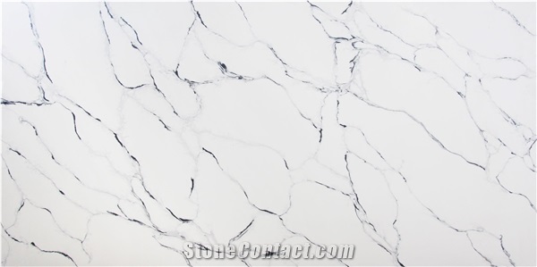 Calacatta Silverlake MS8874 Quartz Slabs