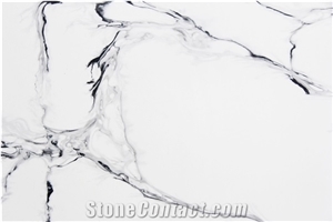 Calacatta Silverlake MS8874 Quartz Slabs