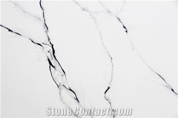 Calacatta Silverlake MS8874 Quartz Slabs