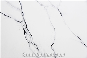 Calacatta Silverlake MS8874 Quartz Slabs