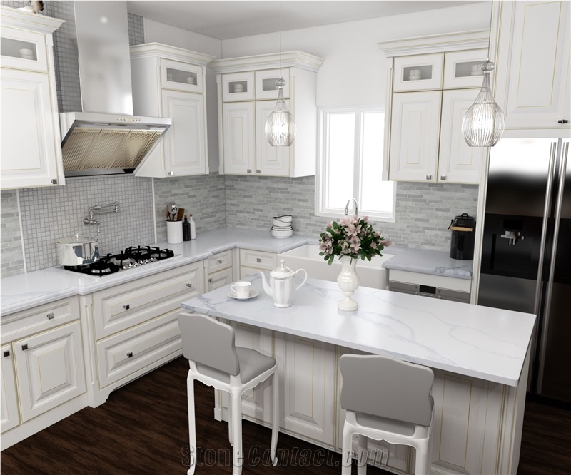 Calacatta Volcano MS8880 Quartz Slabs