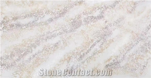 Gold Ocean Wave MS7007 Quartz Slabs