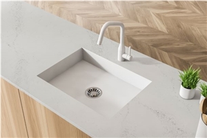 Calacatta Acorn Quartz Artificial Stone Bathroom Top