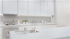 Calacatta Allure Quartz Kitchen Countertop