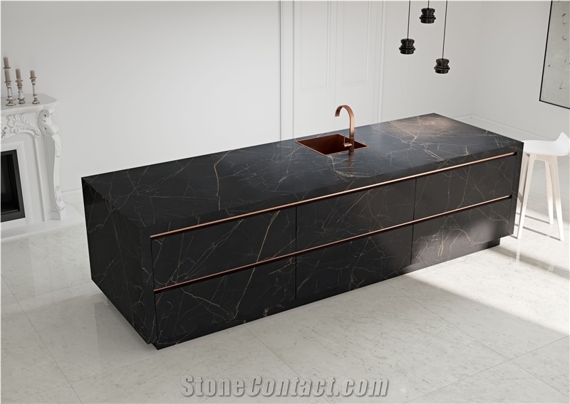 Portoro Porcelain Kitchen Countertop