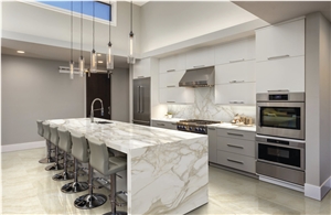 Sicily Gold Kitchen Porcelain Countertop