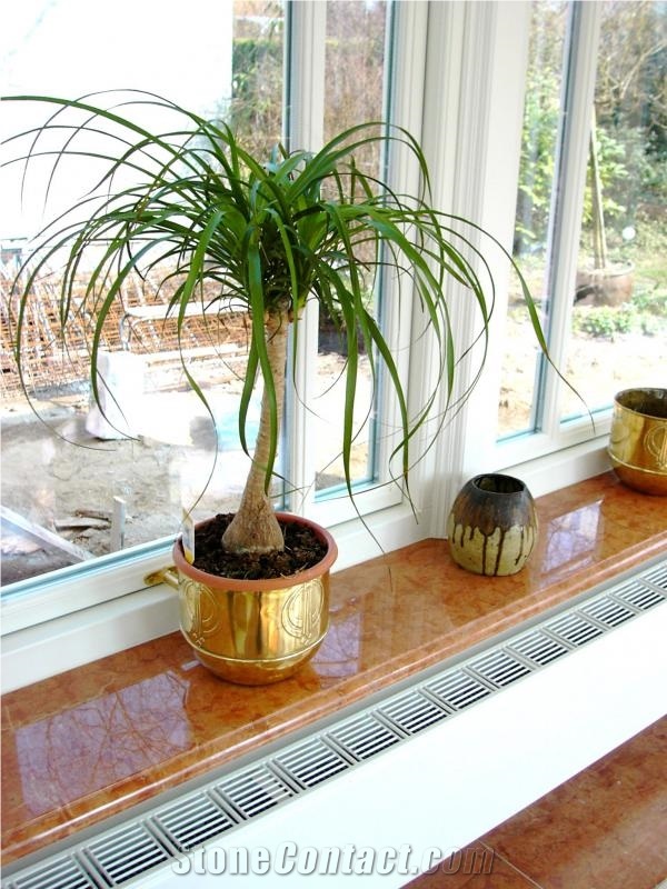 Rojo Quipar Marble Window Sill