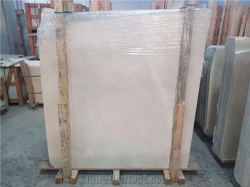 Light Color Vanilla Beige Marble Slabs