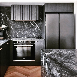 Grigio Carnico Marble Kitchen Countertop