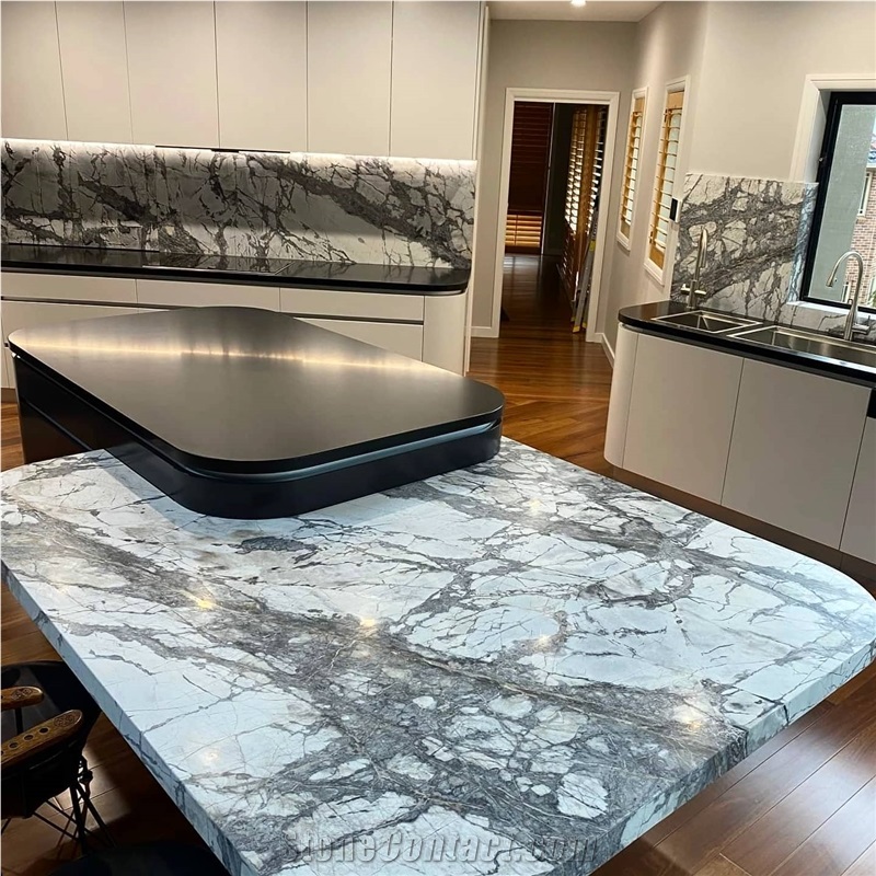 Nero Assoluto Granite Benchtops-Manhattan Marble Splashbacks