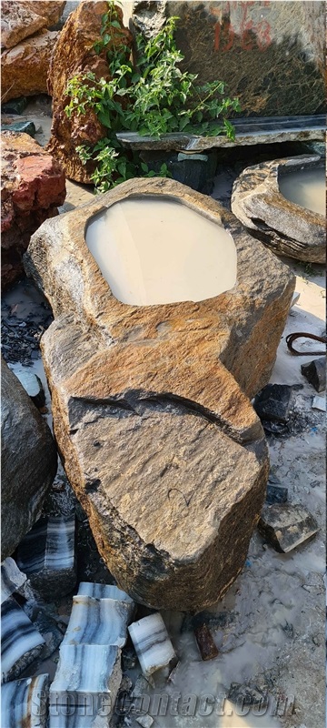 Stone Garden Basin, Garden Design, Ornaments