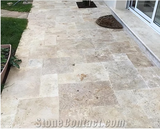 Classic Light Travertine Opus Pattern