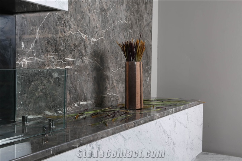 Grizio Grey Marble Kitchen Countertops