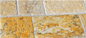 Gialla Di Barge Quartzite Flagstone Pavement