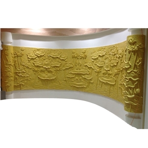 Animal Carving Marble  Relief Sculpture For Wall  Decoration