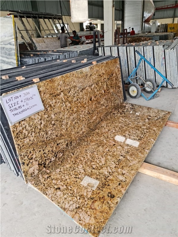 Alaska Gold Granite Slabs